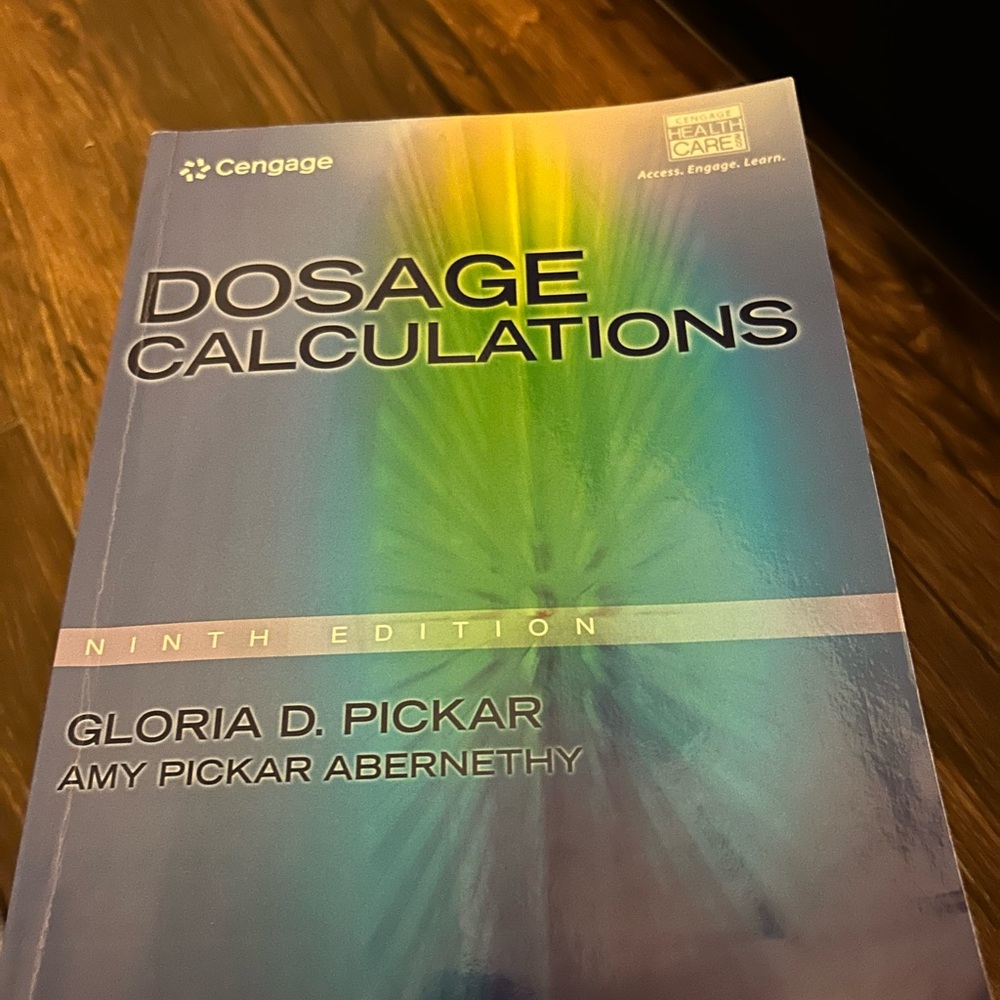 Cengage Dosage Calculations Ninth Edition Book